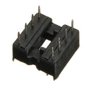 5pcs 8 Pin IC Socket DIP Sockets Adaptor Solder Type 2.54mm Wide