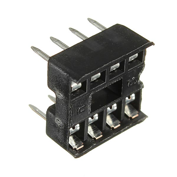 50pcs 2.54mm 8 Pin IC DIP Integrated Circuit Sockets Adaptor