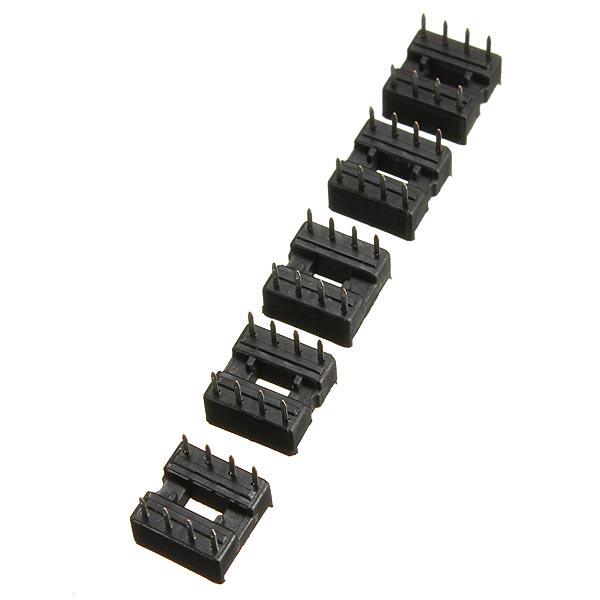 50pcs 2.54mm 8 Pin IC DIP Integrated Circuit Sockets Adaptor