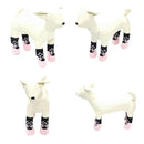 Pet Dog Lovely Pink Butterfly Pattern Rubber Pads Cotton Socks