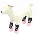 Pet Dog Lovely Pink Butterfly Pattern Rubber Pads Cotton Socks