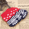 Star Pattern Blue And Red Anti-Slip Soft Cotton Knit Pet Socks