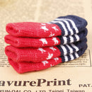 Star Pattern Blue And Red Anti-Slip Soft Cotton Knit Pet Socks