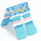 Cat Dog Boat Socks Pet Rickrack Colorful Stripe Pattern Cotton Anti-slip Socks