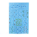 BLE Snowflake French Nail Art Tips Water Transfer Decals Sticker