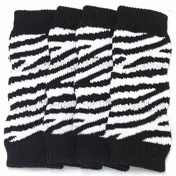 Black And White Stripe Cotton Knitting Pet Ankle Sock Knee Pad Boat Socks