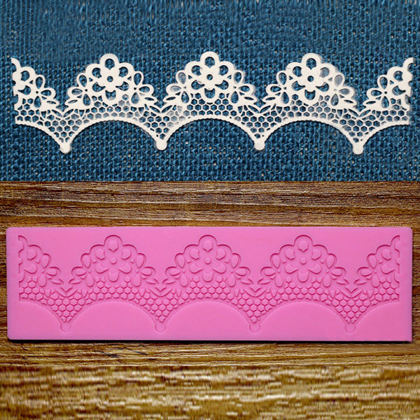 Plum flower Fondant Mold Cake Lace Decoration Silicone Sugarcraft