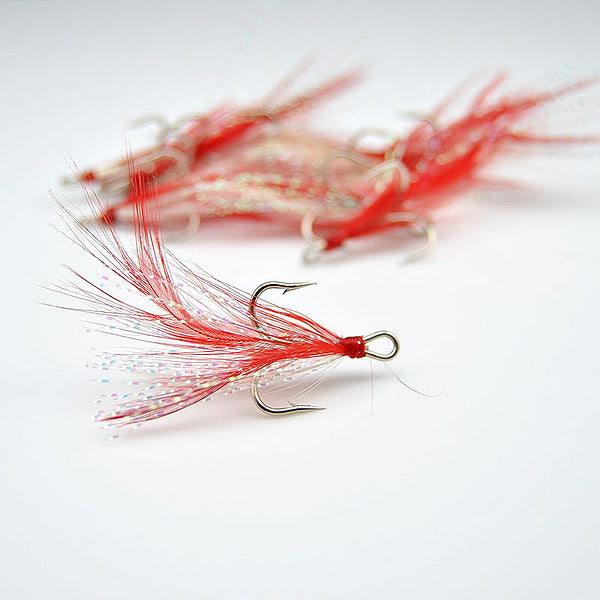Fishing Treble hooks with Feather Bass hooks