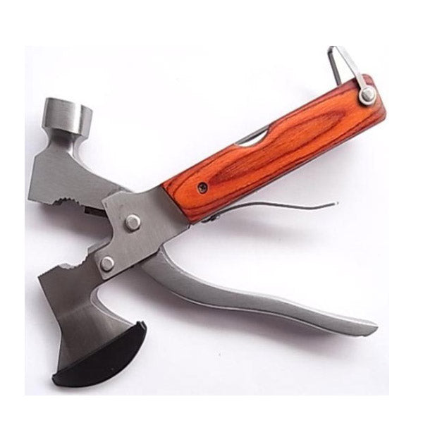 Raitool HT08 Multifunctional Pliers Screwdriver Safety Hammer Camping Tool