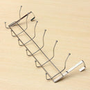 Stainless Steel 12 Hooks Storage Hat Coat Towel Bathroom Door Hanger