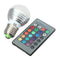 E27 3W RGB IR LED 16 Colors Change Light Lamp Bulb AC 85-265V