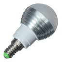 E14 3W IR Remote Control 16 Color Change RGB LED Ball Bulb 85-265V