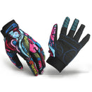 Motorcycle Racing Biker Full Finger Gloves Skeleton Skull Bone