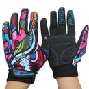 Motorcycle Racing Biker Full Finger Gloves Skeleton Skull Bone