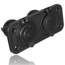 Dual Socket 12V USB Adapter for Motorcycle Bike Auto