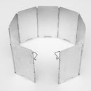 IPRee Camping Foldable Aluminum Plates BBQ Stove Wind Shield