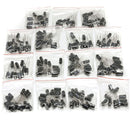 200 Pcs 0.1uF To 220uF 15 Value Electrolytic Capacitor Assortment Kit