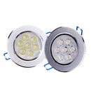 7W Dimmable Bright LED Recessed Ceiling Down Light 85-265V