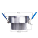 3W Bright LED Recessed Ceiling Down Light 85-265V Cool White