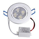 4W Bright LED Recessed Ceiling Down Light 85-265V + Driver