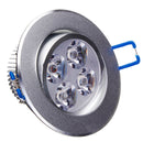 4W Bright LED Recessed Ceiling Down Light 85-265V + Driver