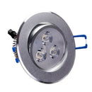 3W Dimmable Bright LED Recessed Ceiling Down Light 85-265V