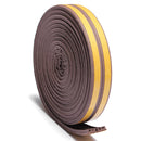 5M Draught Self Adhesive E Type Window Door Excluder Rubber Seal Strip