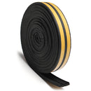 5M Draught Self Adhesive E Type Window Door Excluder Rubber Seal Strip