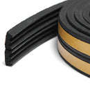 5M Draught Self Adhesive E Type Window Door Excluder Rubber Seal Strip