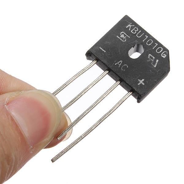 20Pcs 10A 1000V KBU1010 Single Phases Diode Rectifier Bridge IC Chip