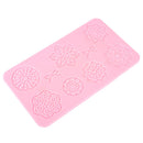 Striped Bow Flower Fondant Cake Silicone Lace Mold Decorating Molds Creative Baking Mold