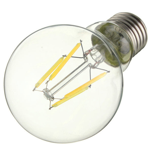 E27 A60 4W Warm White/ White Edison Filament LED COB Dimmable Globe Bulb Lamp AC220V/110V