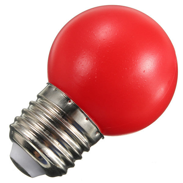 E27 2W PE Frosted LED Globe Colorful White/Red/Green/Blue/Ylellow Lamp AC110-240V