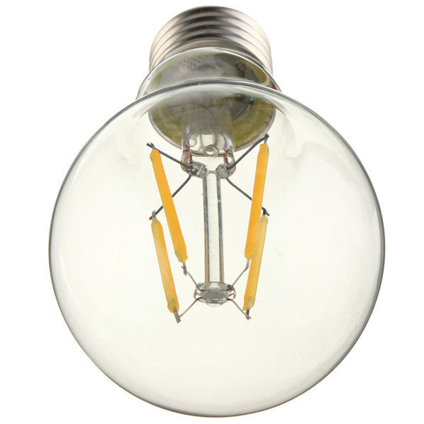 E27 A60 4W Warm White/ White Edison Filament LED COB Dimmable Globe Bulb Lamp AC220V/110V