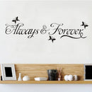 DIY Always & Forever Butterfly Removable Art Vinyl Wall Sticker Mural Decor