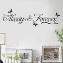 DIY Always & Forever Butterfly Removable Art Vinyl Wall Sticker Mural Decor