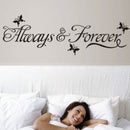 DIY Always & Forever Butterfly Removable Art Vinyl Wall Sticker Mural Decor