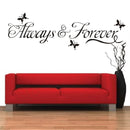 DIY Always & Forever Butterfly Removable Art Vinyl Wall Sticker Mural Decor