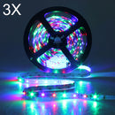 3X 5M 300LEDs SMD 3528 Flexible RGB LED Strip Light Non-Waterproof 12V