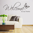 DIY Welcome to Our Home Removable Art Vinyl Decal Wall Stickers