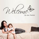 DIY Welcome to Our Home Removable Art Vinyl Decal Wall Stickers