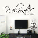 DIY Welcome to Our Home Removable Art Vinyl Decal Wall Stickers