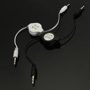 3.5mm Male to Male AUX Retractable Car Stereo MP3 Audio Cables Adapter