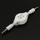 3.5mm Male to Male AUX Retractable Car Stereo MP3 Audio Cables Adapter