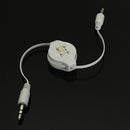 3.5mm Male to Male AUX Retractable Car Stereo MP3 Audio Cables Adapter