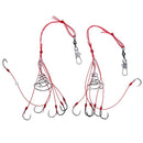 ZANLURE 2PCS 6Hooks High Carbon Steel Fishing Hooks Explosion Hooks