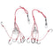 ZANLURE 2PCS 6Hooks High Carbon Steel Fishing Hooks Explosion Hooks