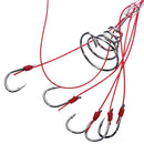 ZANLURE 2PCS 6Hooks High Carbon Steel Fishing Hooks Explosion Hooks