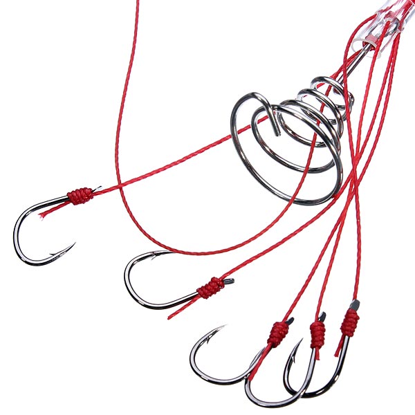 ZANLURE 2PCS 6Hooks High Carbon Steel Fishing Hooks Explosion Hooks