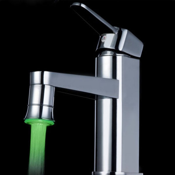 LED Full Brass Temperature Control Spontaneous Light Faucet Tap